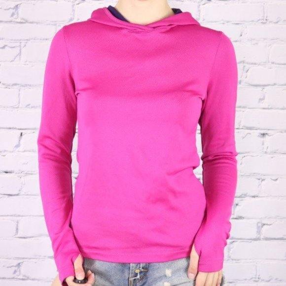 Under Armour pink long sleeve hoodie c2 - Picture 1 of 8